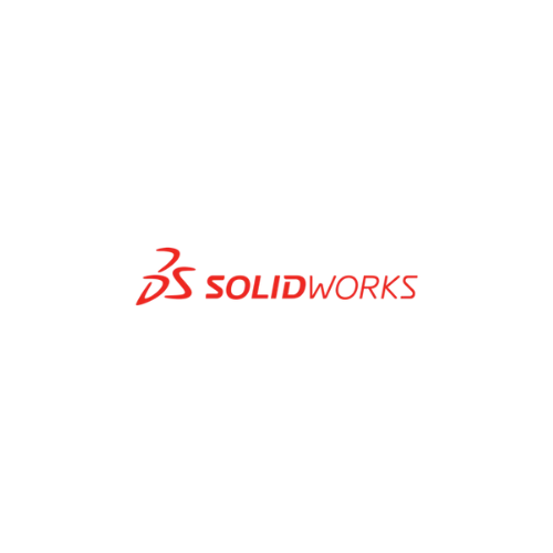 Logo SolidWorks, logiciel de CAO 3D utilisé par Beauvais Usinage pour la conception de pièces et d’assemblages mécaniques.